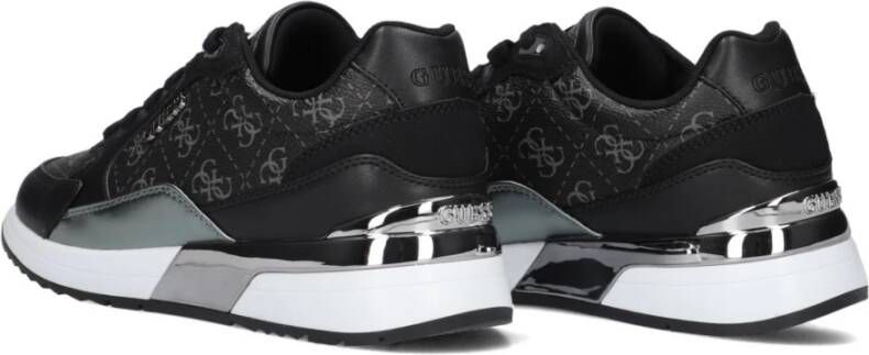 Guess Grijze Lage Top Sneakers Moxea12 Black Dames