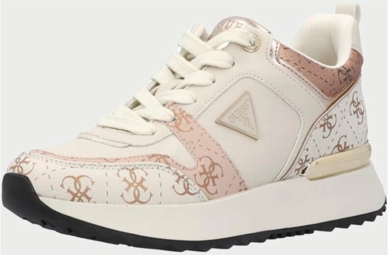 Guess Grijze Sneakers met Gelamineerde Inzet Multicolor Dames