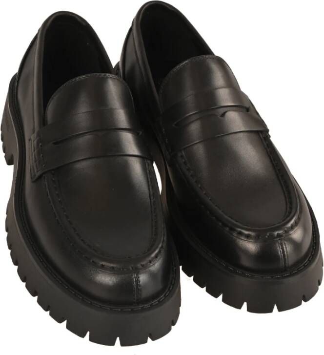 Guess Heren Leren Loafers Stijlvol Minimalistisch Black Heren