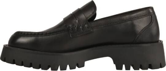 Guess Heren Leren Loafers Stijlvol Minimalistisch Black Heren