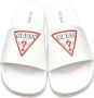 Guess Iconische Logo Sliders Platte Schoenen White Heren - Thumbnail 8