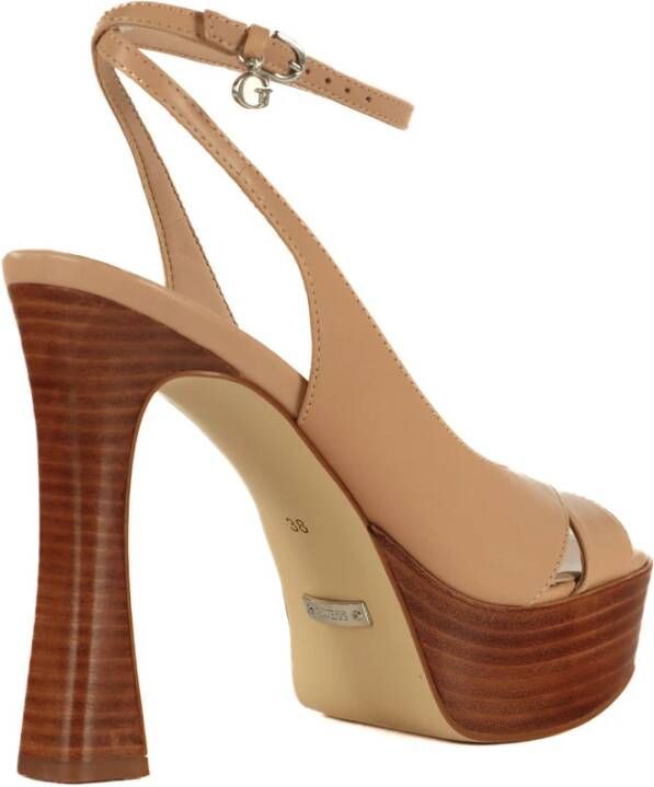 Guess High Heel Sandals Beige Dames