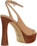 Guess High Heel Sandals Beige Dames - Thumbnail 3