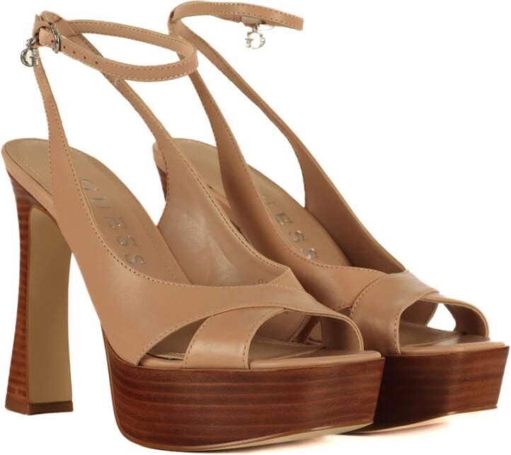 Guess High Heel Sandals Beige Dames