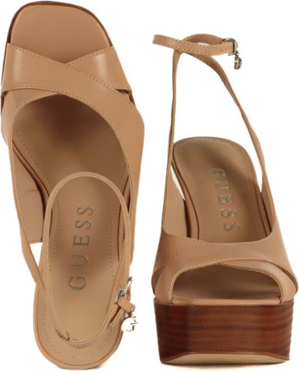 Guess High Heel Sandals Beige Dames