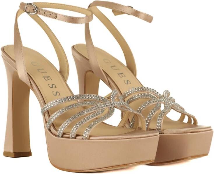 Guess High Heel Sandals Beige Dames