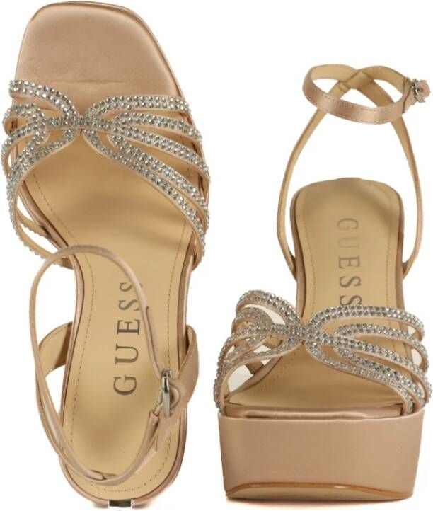 Guess High Heel Sandals Beige Dames