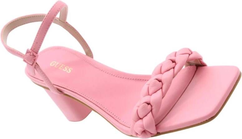 Guess Stijlvolle Hoge Hak Sandalen Roze Dames