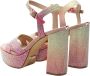 Guess Stijlvolle Etienne Hoge Hak Sandalen Pink Dames - Thumbnail 12