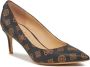 Guess Hoge hak Monogram PU leren schoenen Brown Dames - Thumbnail 2