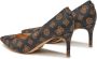 Guess Hoge hak Monogram PU leren schoenen Brown Dames - Thumbnail 3