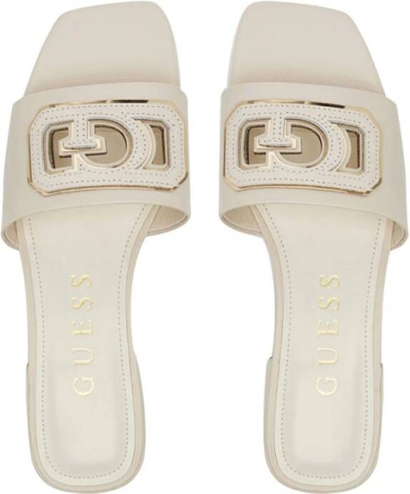 Guess Ivoor Sandalen met Gouden Details White Dames