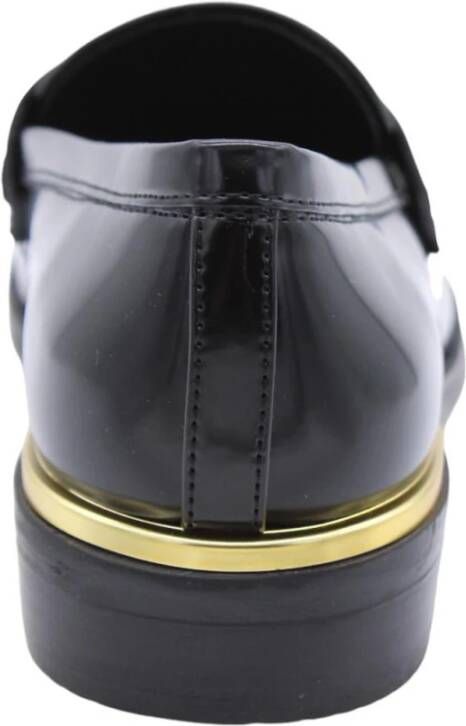 Guess Klassieke Leren Mocassinschoenen Black Dames