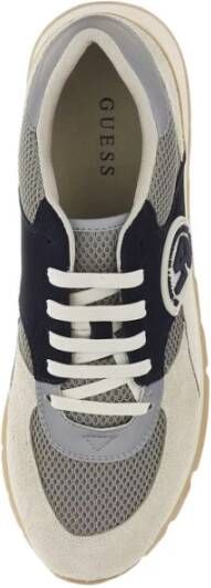 Guess Lage leren sneakers Beige Gray Heren