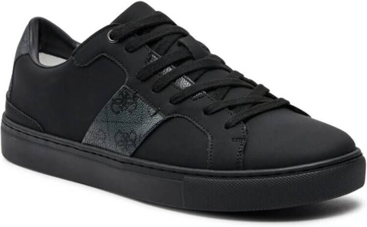 Guess Lage PU leren sneakers Todi Black Heren