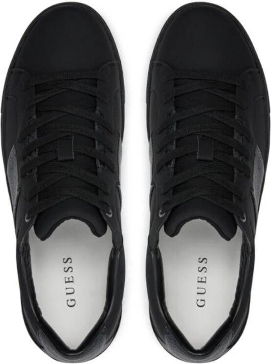 Guess Lage PU leren sneakers Todi Black Heren