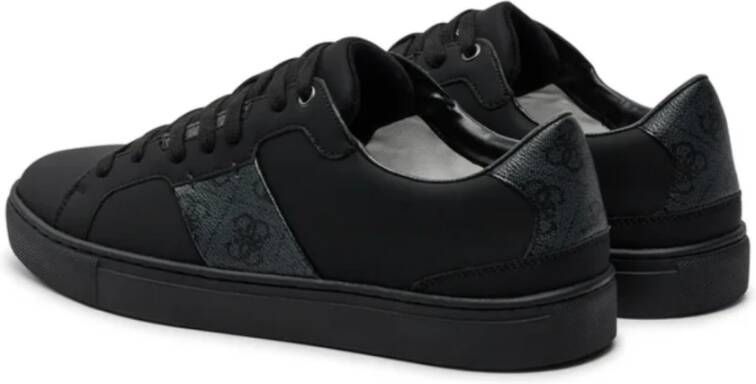 Guess Lage PU leren sneakers Todi Black Heren