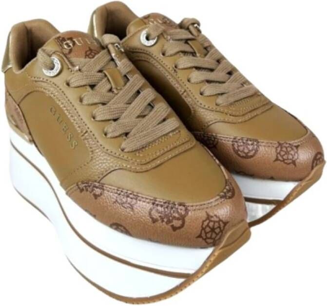 Guess Lage Sneakers Brown Dames