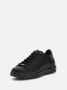 Guess Zwarte leren schoenen met logo details Zwart Heren - Thumbnail 4