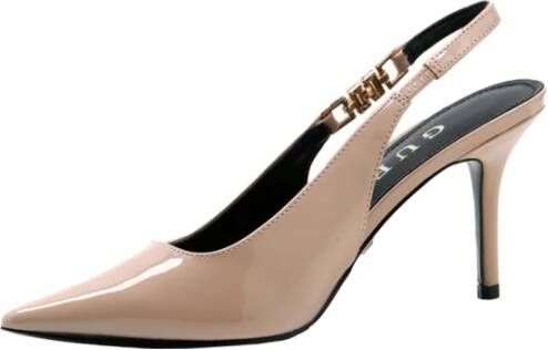 Guess Lak Slingback Leren Hoge Hakken Pink Dames