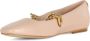 Guess Leren ballerina's met decoratieve ketting Beige Dames - Thumbnail 2