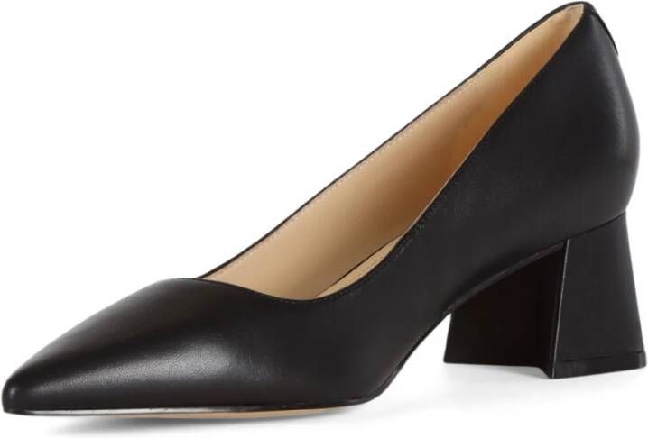 Guess Leren Brede Hak Pumps Black Dames