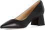 Guess Leren Brede Hak Pumps Black Dames - Thumbnail 2