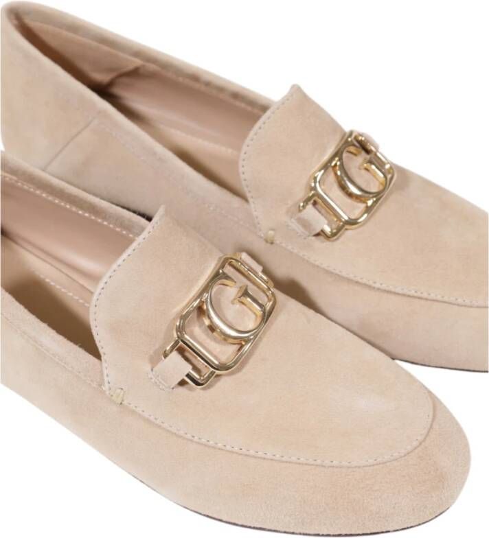 Guess Leren Damesschoenen Lente Zomer Collectie Beige Dames