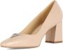 Guess Leren Decolleté met Logo Plaque Beige Dames - Thumbnail 2