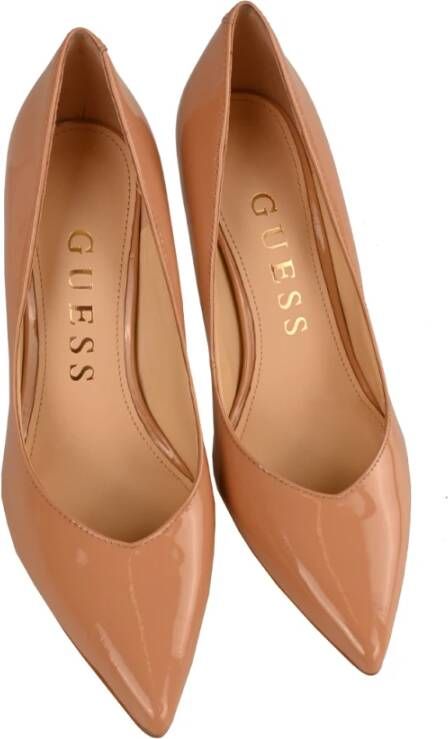 Guess Leren Hoge Hak Pumps Pink Dames