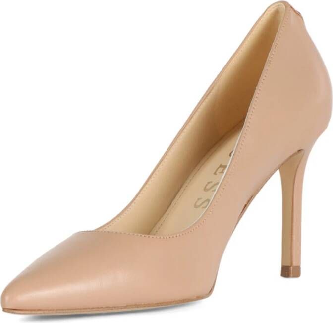 Guess Leren Hoge Hak Stiletto's Beige Dames