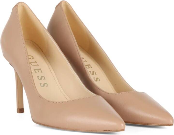 Guess Leren Hoge Hak Stiletto's Beige Dames