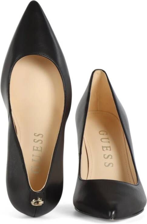 Guess Leren Hoge Hak Stiletto's Black Dames