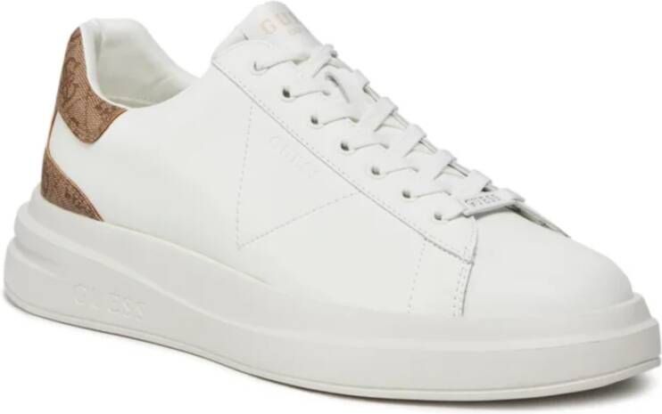 Guess Leren sneakers Elba Model: sneakers White Dames