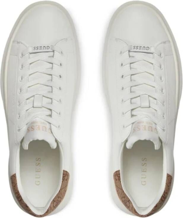 Guess Leren sneakers Elba Model: sneakers White Dames