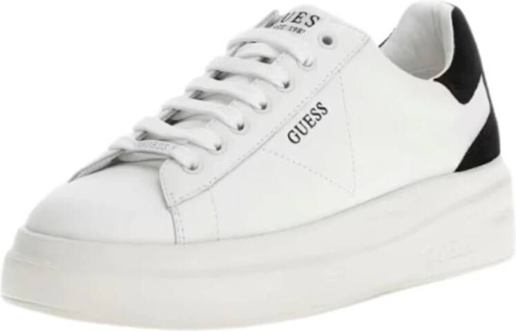 Guess Leren Sneakers Elbina voor Vrouwen White Dames