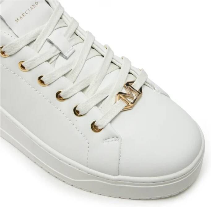 Guess Leren Sneakers Verhogen Je Stijl White Dames