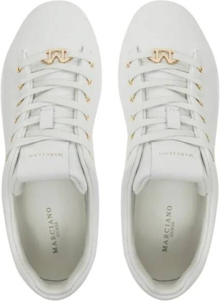 Guess Leren Sneakers Verhogen Je Stijl White Dames