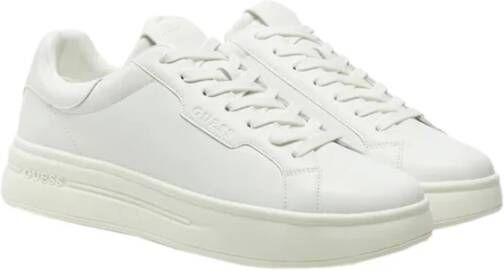 Guess Leren Sneakers voor Mannen White Heren