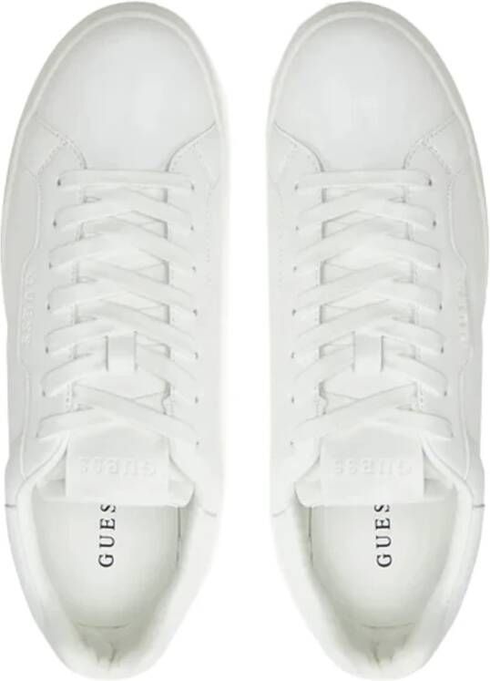 Guess Leren Sneakers voor Mannen White Heren