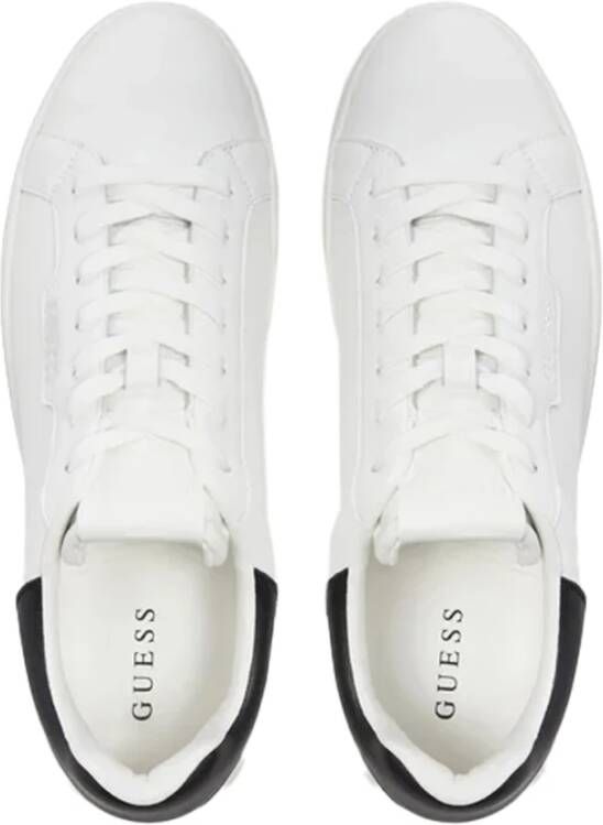 Guess Leren Sneakers voor Mannen White Heren