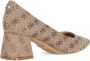 Guess Logo Print Stof Hakken Beige Dames - Thumbnail 3