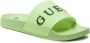 Guess Logo Relief PVC Muiltjes Open Teen Green Heren - Thumbnail 2