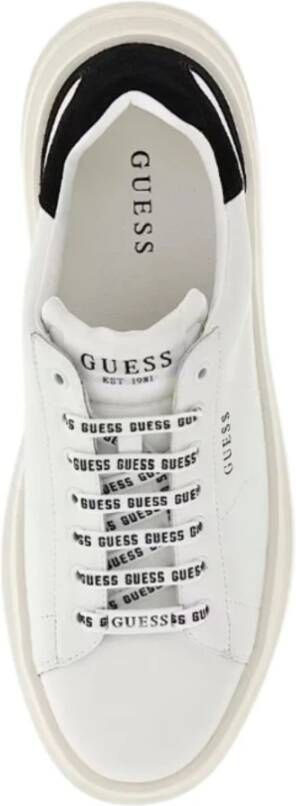 Guess Logo Veters Heren Sneakers White Heren