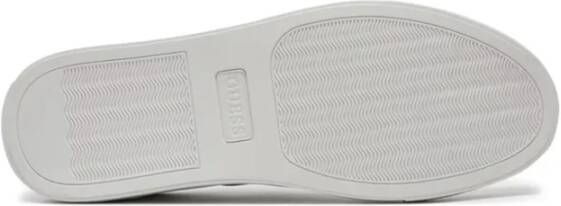 Guess Monogram PU Leren Sneakers Wit White Heren