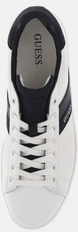 Guess Nola II Leren Sneakers Wit White Heren