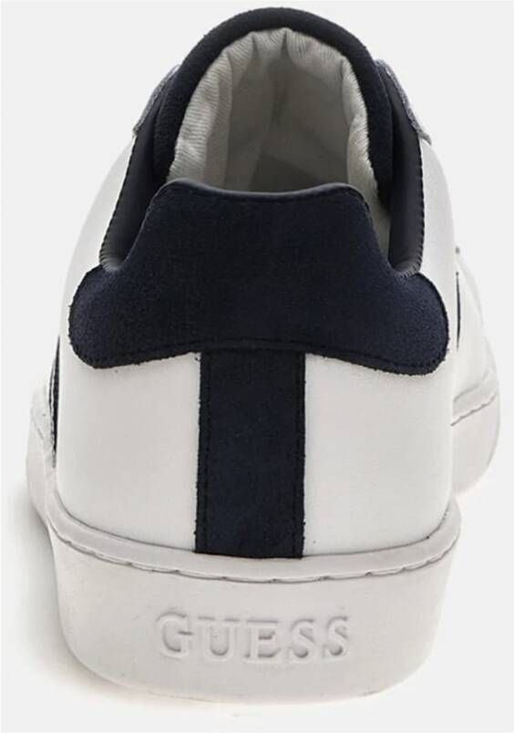 Guess Nola II Leren Sneakers Wit White Heren