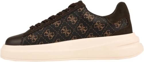 Guess Peony 4G Sneakers in imitatieleer Brown Heren