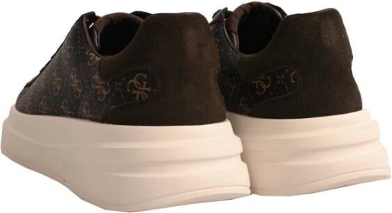 Guess Peony 4G Sneakers in imitatieleer Brown Heren