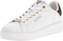 Guess Witte Leren Sneakers met Gouden Logo White Dames - Thumbnail 4